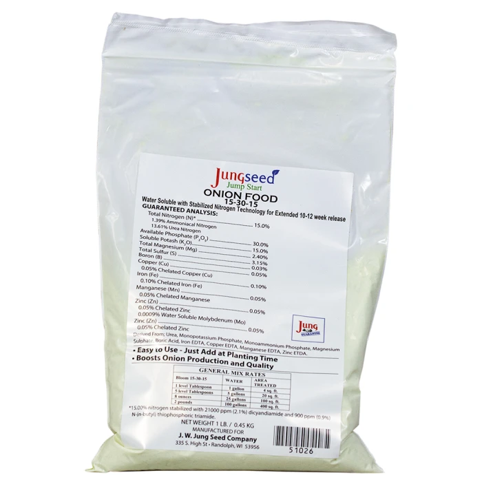 Jung Onion Jump-Start Fertilizer 15-30-15 1 Jung Onion Jump-Start Fertilizer 15-30-15