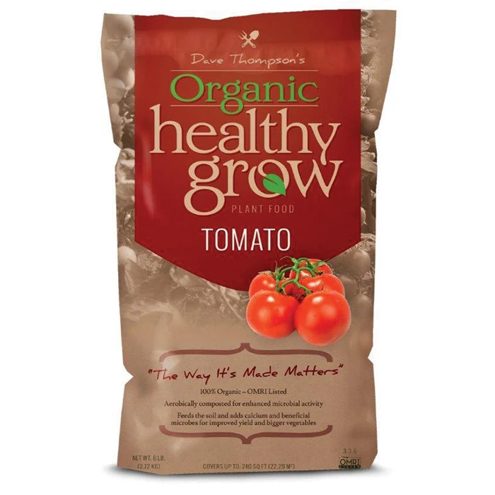 Healthy Grow Organic Tomato Fertilizer 3-3-6 1 Healthy Grow Organic Tomato Fertilizer 3-3-6