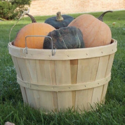 Wood Basket 1/2 Bushel