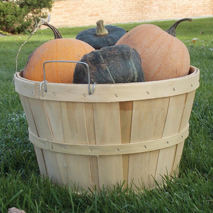 Wood Basket 1/2 Bushel 1 Wood Basket 1/2 Bushel